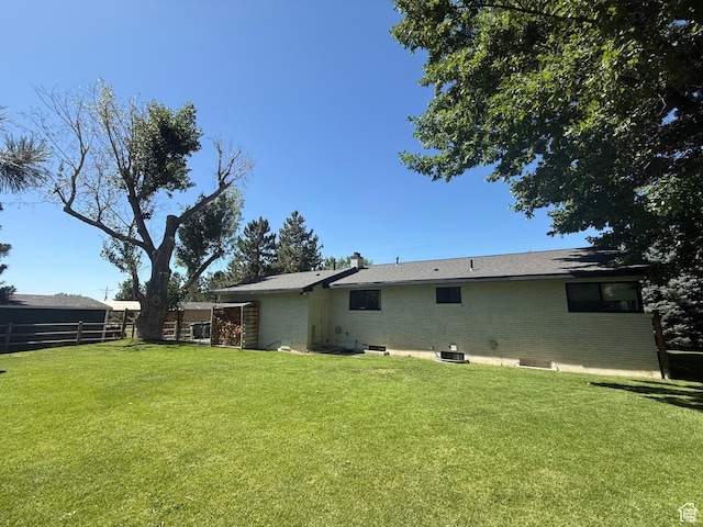 1990 E 400 N, Mapleton, UT 84664 - rear view of house with brick siding and a chimney