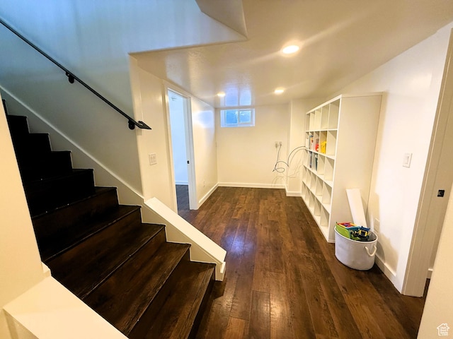 1990 E 400 N, Mapleton, UT 84664 - staircase with hardwood / wood-style flooring and baseboards
