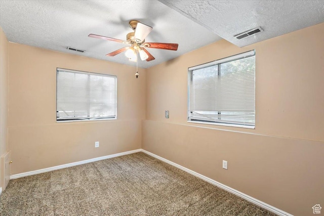 4970 S 4150 W, Roy, UT 84067 - unfurnished room with a ceiling fan, a textured ceiling, and carpet flooring