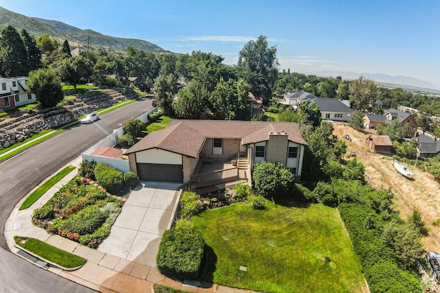 342 E State St, Farmington, UT 84025 - aerial perspective of suburban area with a mountain backdrop