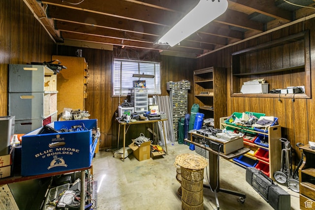 342 E State St, Farmington, UT 84025 - basement featuring wooden walls