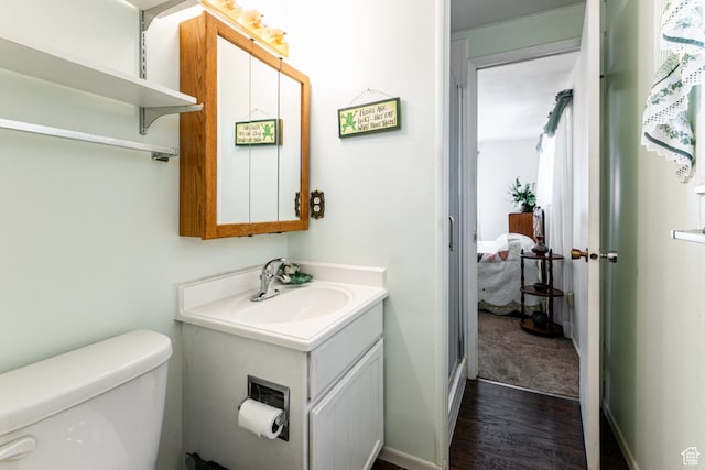 342 E State St, Farmington, UT 84025 - bathroom with vanity and wood finished floors