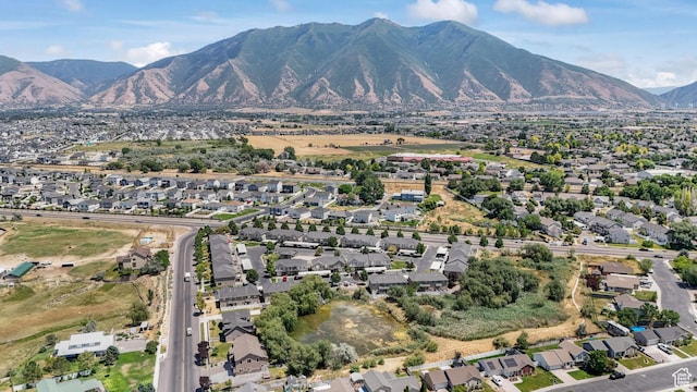 1244 E 800 N Unit 43, Spanish Fork, UT 84660 - aerial overview of property's location with nearby suburban area and a mountainous background