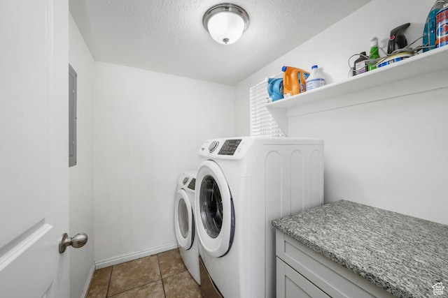 1244 E 800 N Unit 43, Spanish Fork, UT 84660 - washroom featuring washer and dryer, a textured ceiling, and electric panel