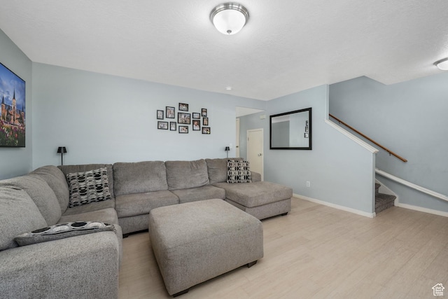 1244 E 800 N Unit 43, Spanish Fork, UT 84660 - living area featuring light wood finished floors and stairway