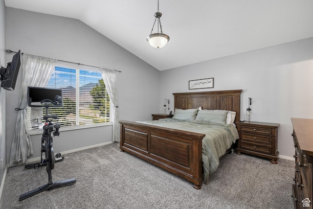 1244 E 800 N Unit 43, Spanish Fork, UT 84660 - bedroom with light carpet and vaulted ceiling
