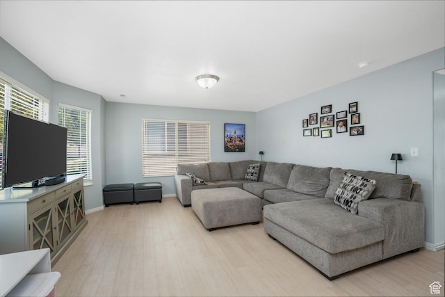 1244 E 800 N Unit 43, Spanish Fork, UT 84660 - living room featuring light wood-style floors and baseboards