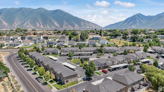 1244 E 800 N Unit 43, Spanish Fork, UT 84660 - aerial view of residential area with mountains