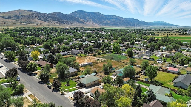 367 W 400 N, Malad City, ID 83252 - aerial perspective of suburban area with mountains