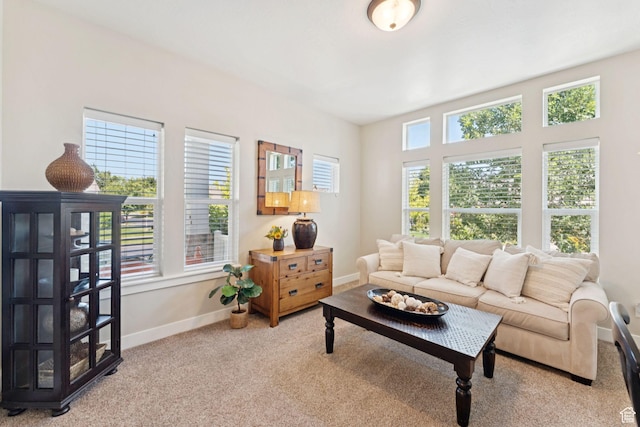 693 S Silver Leaf Dr W, Mapleton, UT 84664 - living room featuring carpet and baseboards