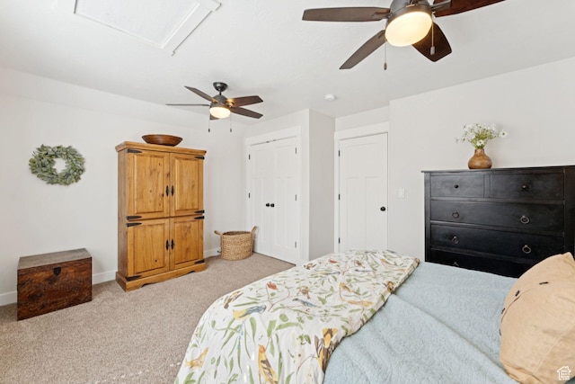693 S Silver Leaf Dr W, Mapleton, UT 84664 - carpeted bedroom featuring a ceiling fan and a closet