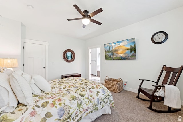 693 S Silver Leaf Dr W, Mapleton, UT 84664 - bedroom featuring carpet flooring and a ceiling fan