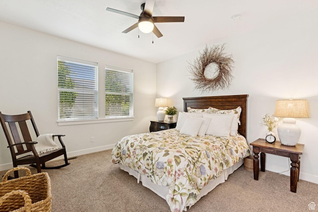 693 S Silver Leaf Dr W, Mapleton, UT 84664 - bedroom featuring light colored carpet and a ceiling fan