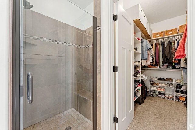 693 S Silver Leaf Dr W, Mapleton, UT 84664 - full bathroom with a shower stall and a walk in closet
