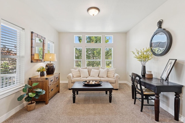 693 S Silver Leaf Dr W, Mapleton, UT 84664 - living area featuring plenty of natural light and light colored carpet