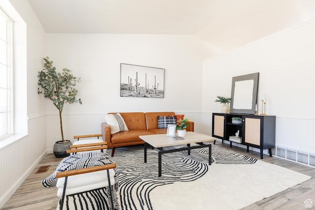 431 S Oakwood Dr W, Logan, UT 84321 - living room with light wood finished floors and lofted ceiling