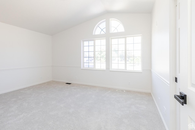 431 S Oakwood Dr W, Logan, UT 84321 - carpeted spare room with plenty of natural light and lofted ceiling