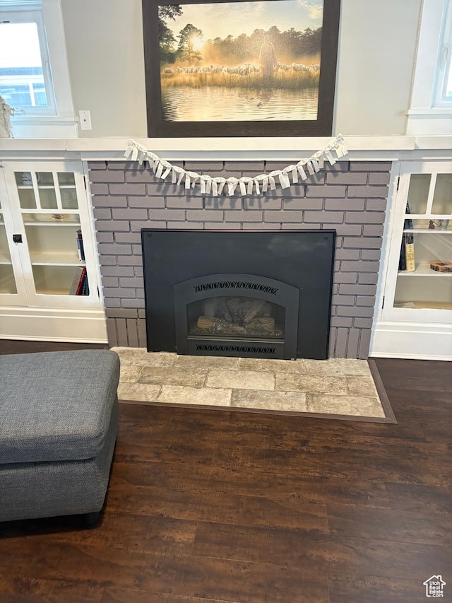 2044 Madison Ave, Ogden, UT 84401 - detailed view of a fireplace and wood finished floors