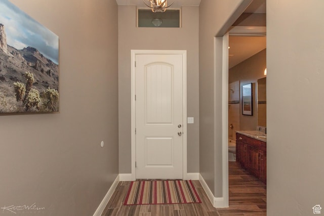 3429 W 175 N, Hurricane, UT 84737 - foyer with wood finished floors and baseboards