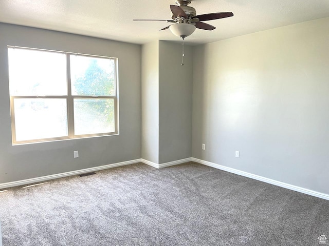 2126 W Fernside St, West Haven, UT 84401 - empty room with carpet, ceiling fan, and a textured ceiling