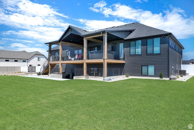 2673 S 4950 W, Taylor, UT 84401 - back of house featuring roof with shingles and a balcony