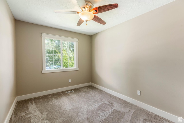 1104 E 220 N, Heber City, UT 84032 - carpeted empty room with ceiling fan and a textured ceiling