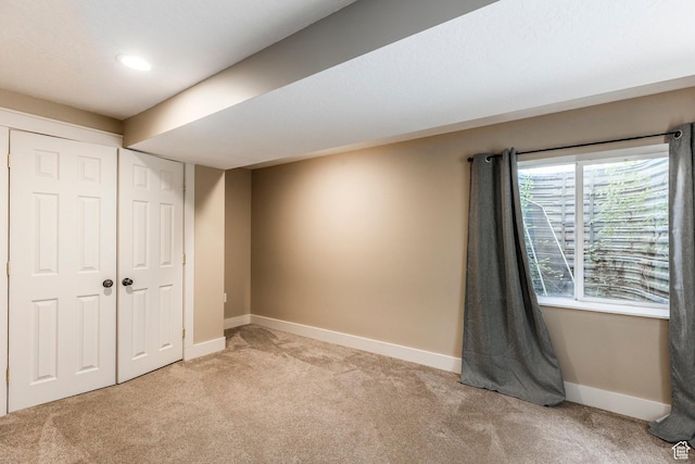 1104 E 220 N, Heber City, UT 84032 - unfurnished bedroom featuring light carpet, a closet, and recessed lighting