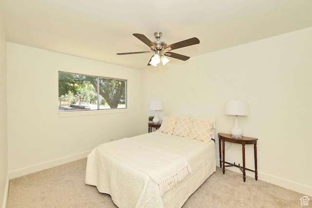 3165 S Jackson Ave, Ogden, UT 84403 - bedroom featuring carpet and a ceiling fan