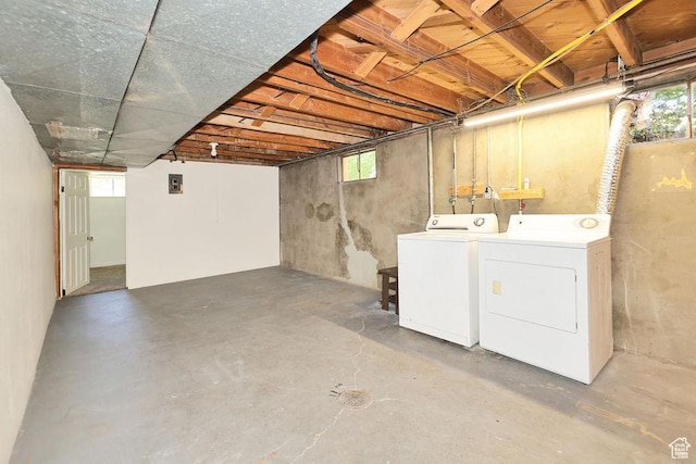 3165 S Jackson Ave, Ogden, UT 84403 - below grade area featuring washing machine and clothes dryer and plenty of natural light