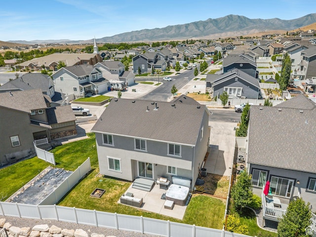 9634 N Red Bridge Rd, Eagle Mountain, UT 84005 - aerial perspective of suburban area featuring a mountain backdrop