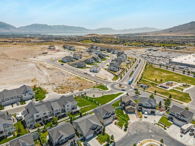 9634 N Red Bridge Rd, Eagle Mountain, UT 84005 - aerial overview of property's location with a mountainous background and nearby suburban area