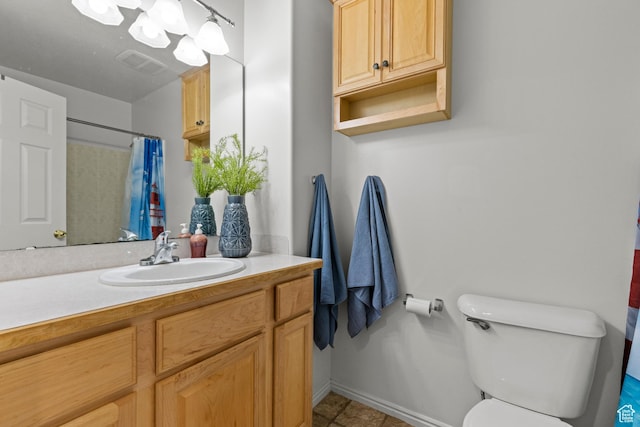 2256 W 1680 N, Clinton, UT 84015 - full bathroom with vanity, a shower with shower curtain, and tile patterned flooring