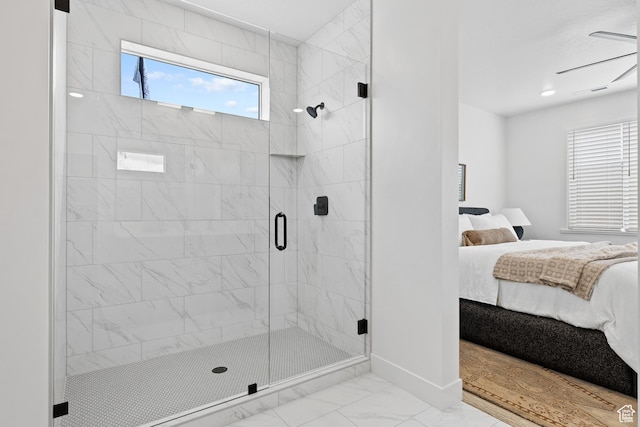 3353 W Bonita Unit 23, Hurricane, UT 84737 - ensuite bathroom with marble finish flooring and a stall shower