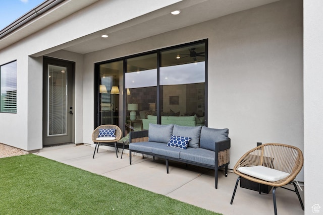 3353 W Bonita Unit 23, Hurricane, UT 84737 - view of patio featuring an outdoor hangout area