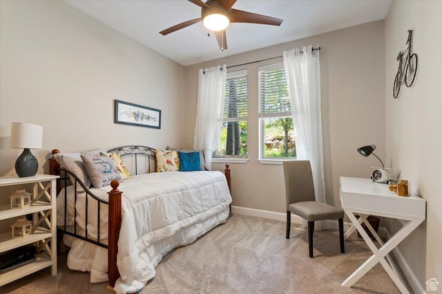 6641 N 2200 W Unit A107, Park City, UT 84098 - bedroom featuring carpet floors and a ceiling fan