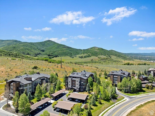 6641 N 2200 W Unit A107, Park City, UT 84098 - drone / aerial view of a mountainous background