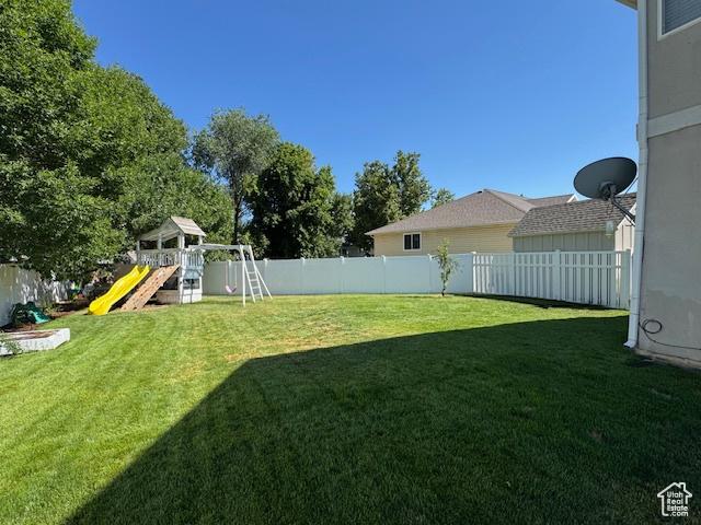 421 S 755 E, Layton, UT 84041 - fenced backyard with a playground