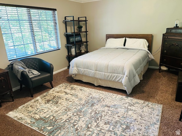 2537 S Taylor Ave E, Ogden, UT 84401 - bedroom with carpet floors and crown molding