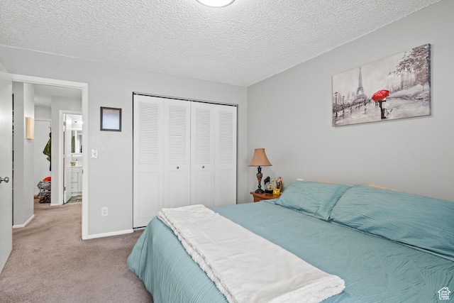290 N 500 W Unit 210, Bountiful, UT 84010 - carpeted bedroom featuring a closet and a textured ceiling