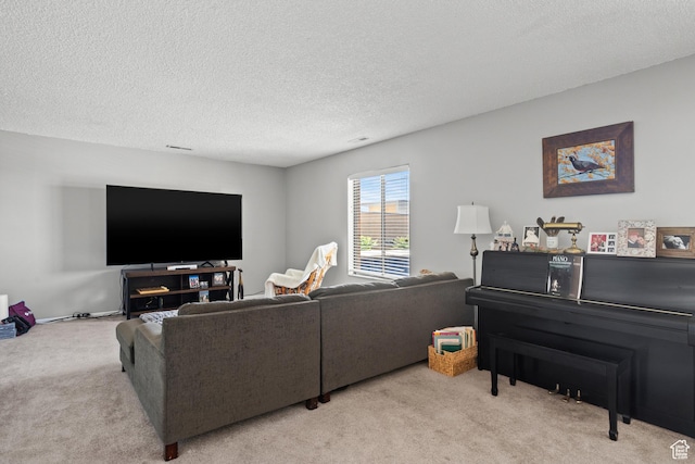 290 N 500 W Unit 210, Bountiful, UT 84010 - living area featuring light colored carpet and a textured ceiling