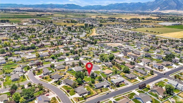 985 W 2675 S, Nibley, UT 84321 - aerial view of property's location featuring a mountain backdrop