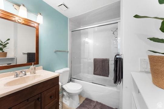 1196 E Waterside Cv S Unit 11, Cottonwood Heights, UT 84047 - bathroom with vanity and enclosed tub / shower combo