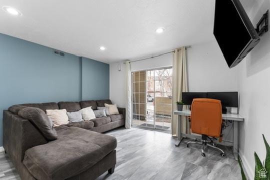 1196 E Waterside Cv S Unit 11, Cottonwood Heights, UT 84047 - home office with recessed lighting and baseboards