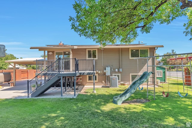 1241 W 4505 S, Taylorsville, UT 84123 - view of playground featuring stairs and a patio