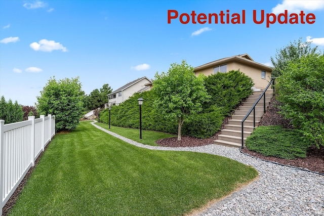 1252 N 100 E, American Fork, UT 84003 - view of yard featuring stairway