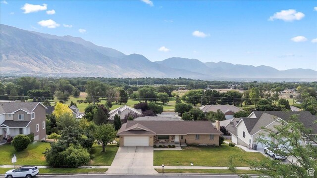 1252 N 100 E, American Fork, UT 84003 - aerial perspective of suburban area featuring a mountainous background