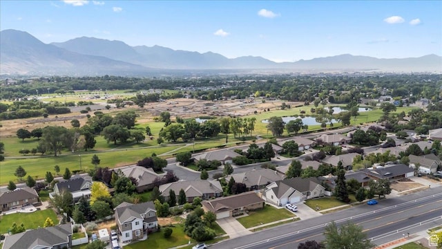 1252 N 100 E, American Fork, UT 84003 - aerial view of residential area with a water and mountain view