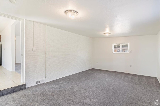 330 W 750 N, Clearfield, UT 84015 - carpeted empty room with brick wall
