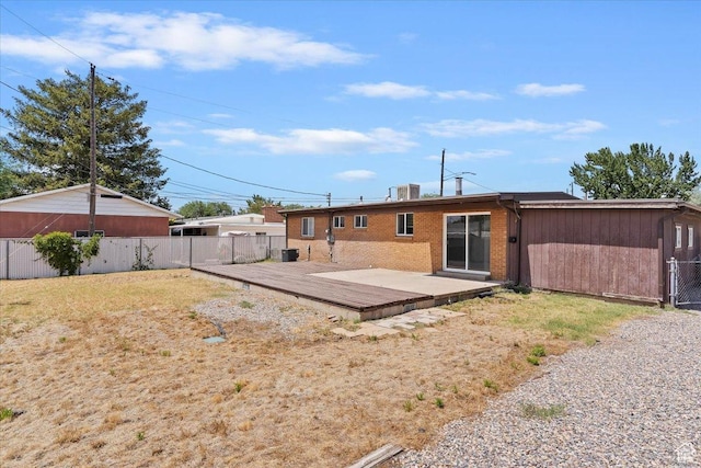 330 W 750 N, Clearfield, UT 84015 - back of property with a deck and brick siding