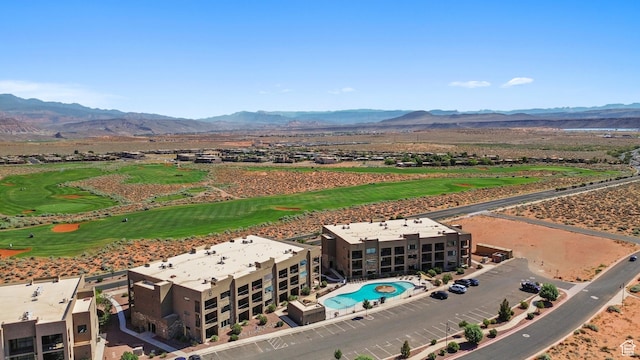 5160 W Villas N Dr N Unit 6-102, Hurricane, UT 84737 - bird's eye view of a mountain backdrop and a golf course